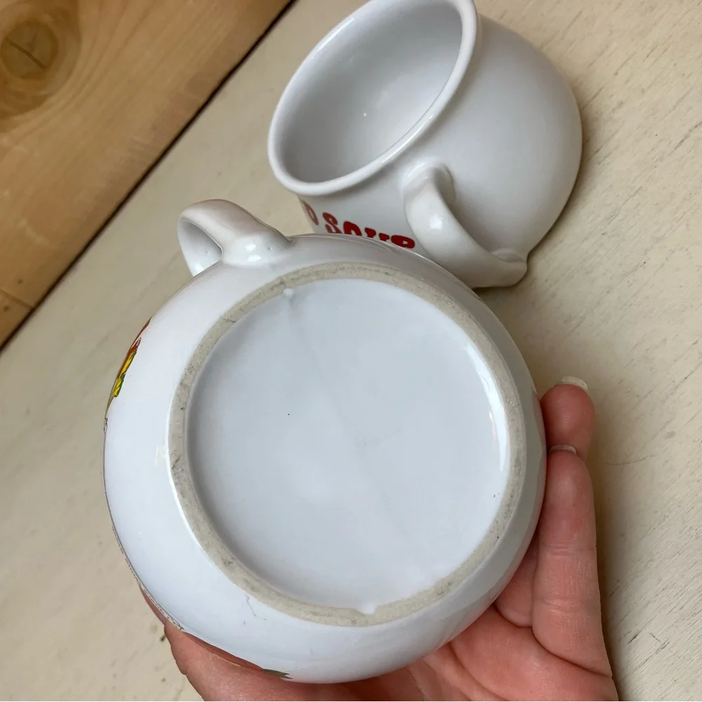 Tomato Soup Ceramic Mugs - Set of 2